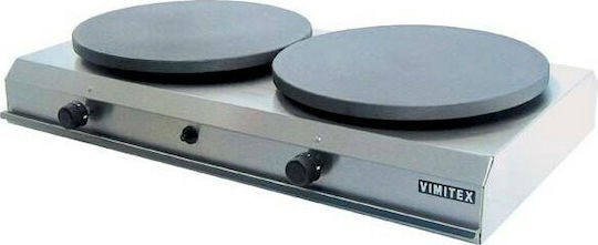 Vimitex Double Commercial LPG Crepe Maker 8kW with Ø40cm Hotplate