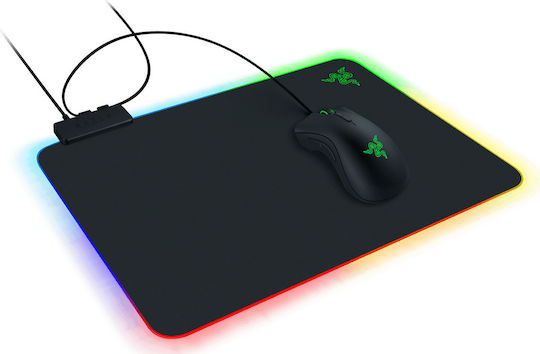 Razer Firefly V2 Gaming Mouse Pad Medium 335mm with RGB Lighting via USB Black RZ02-03020100-R3M1