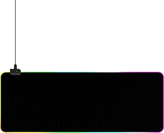 iMice GMS-WT5 Гейминг Мишка Пад XXL (800мм) с RGB Осветление чрез USB Черен