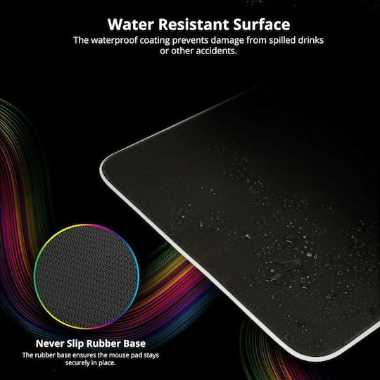 Tronsmart Spire Cloth Gaming Mouse Pad Medium (315mm) με RGB Φωτισμό μέσω USB Μαύρο 349360