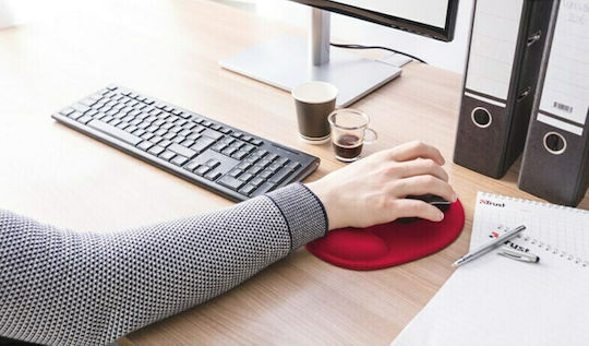 Trust Bigfoot Gel Mouse Pad (205mm) with Wrist Support Red 20429