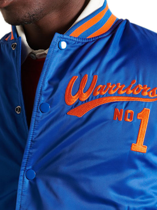 Varsity Bomber Collegejacke Jacke Blau