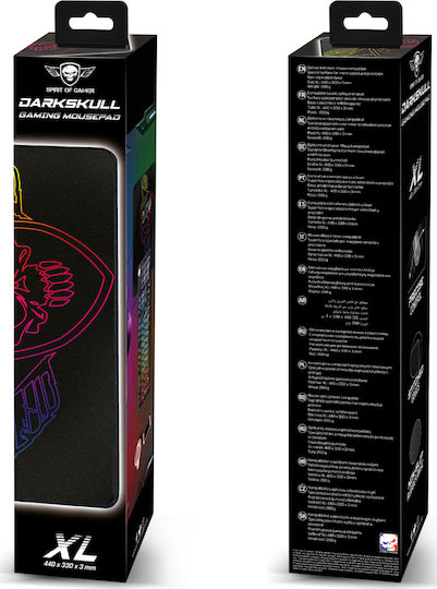 Spirit of Gamer Darkskull Gaming Mouse Pad Large (440mm) Μαύρο SOG-PAD02XL