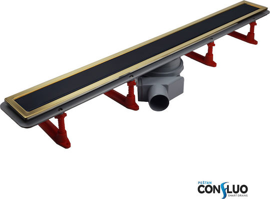 Pestan Confluo Premium Black & Gold Канал Подов Черен