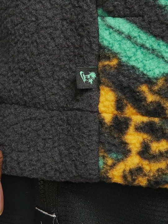 LeBron Sherpa Printed ButtonDown Jacket Мъжка Жилетка Dark Smoke Grey