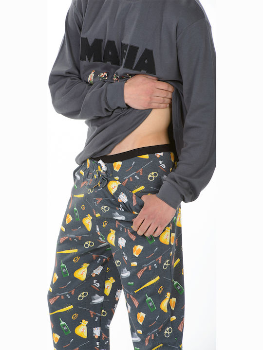 Herren Boxershorts Gray mit Mustern 1Packung