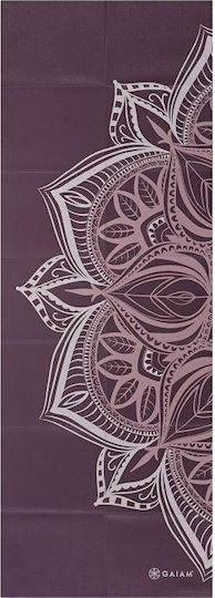 Gaiam Cranberry Point Αναδιπλούμενο Στρώμα Γυμναστικής Yoga Μωβ (173x61x0.2cm)