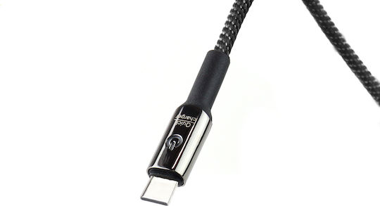 AMiO FullLINK UC-9 AMIO Braided USB 2.0 Cable USB Type-C Male - USB-A Black 1m