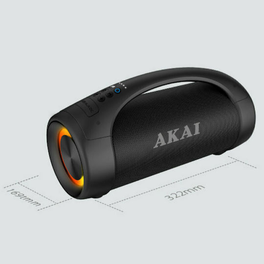 Akai Proffesional ABTS-55 Bluetooth Speaker 50W with Radio and Battery Life up to 3.8 hours Black