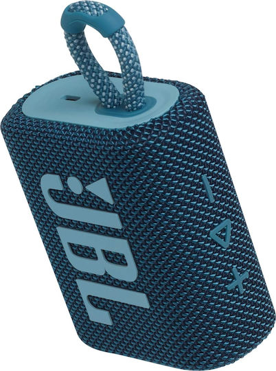 JBL Go 3 Waterproof Bluetooth Speaker 4.2W with Battery Life up to 5 hours Blue