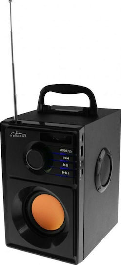 Media-Tech Boombox BT Bluetooth Speaker 15W with Radio and Battery Life up to 6 hours Black
