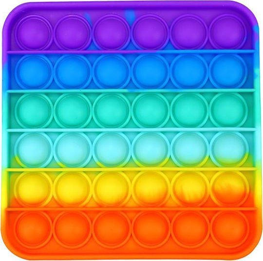 VS Квадратно Rainbow Поп го Fidget Пластмасов Многоцветен (Различни Видове) 1 бр.