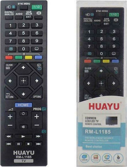Huayu Συμβατό Τηλεχειριστήριο RM-L1185 για Τηλεοράσεις Sony