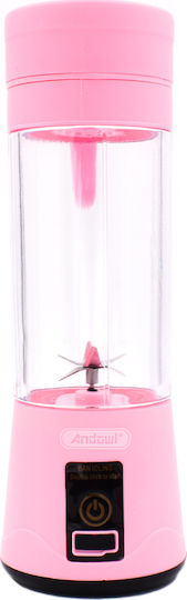 Andowl Μπλέντερ με Πλαστική Κανάτα 380 ml Ροζ Q-L800