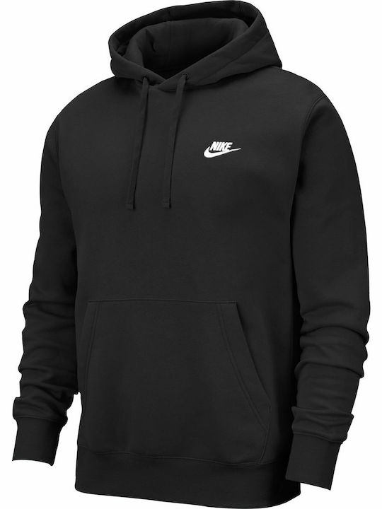 Club Sweatshirt mit Kapuze Schwarz