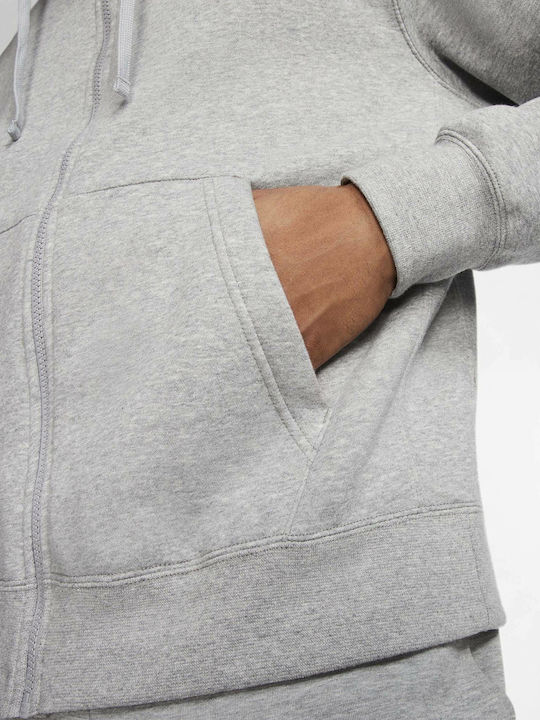 Club Cardigan with Hood Gray