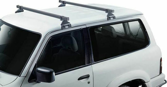 Cruz Roof Bars Steel 140cm. (with Roof Rack Legs) Silver