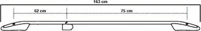 Omtec Roof Bars Aluminum 163cm. (with Roof Rack Legs) Silver