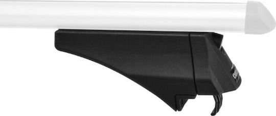Menabo Tiger Silver 120cm. Universell für Autos mit Werksdachstangen (mit Dachträgerfüßen und Schloss) Silber