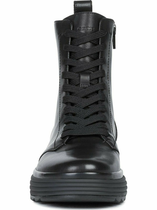 D Phaolae A Leather Women's Ankle Boots Black