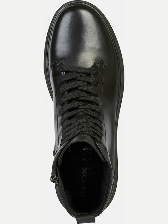 D Phaolae A Leather Women's Ankle Boots Black