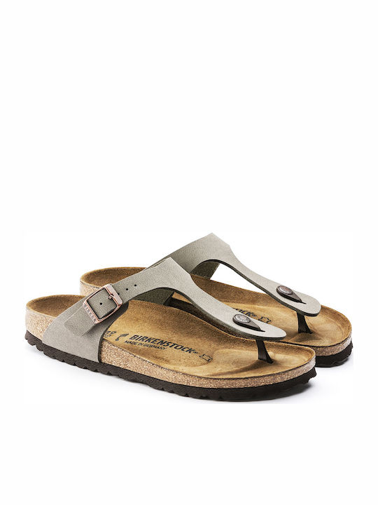 Gizeh Γυναικεία Ανατομικά Σανδάλια Stone Regular Fit