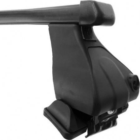 K39 Car Roof Bars Metallic BSM130-K17 130cm for Nissan Qashqai 5D Set with Roof Rack Legs Black