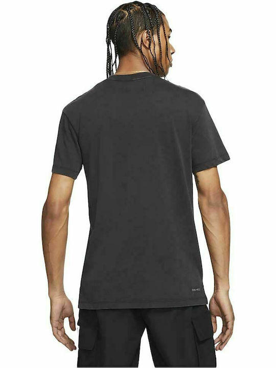 Jordan Graphic Men's Sports Dri-Fit T-Shirt with Logo Black