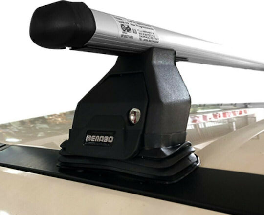 Menabo 112cm. (with Roof Rack Legs) Silver
