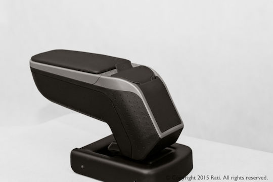 Rati Armster Car PU Armrest for Citroen C-Elysee 2012 Silver