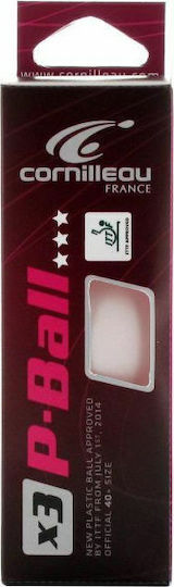 Cornilleau P-Ball ITTF 310550 Μπαλάκια Ping Pong 1-Star 3τμχ