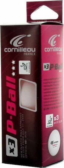 Cornilleau P-Ball ITTF 310550 Μπαλάκια Ping Pong 1-Star 3τμχ