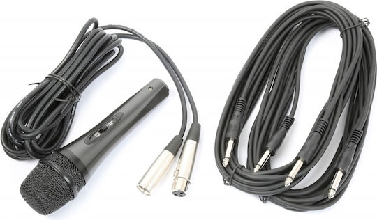 Vonyx Boxă Karaoke Cu Microfon Cu Fir PSS302 170.118 Negru