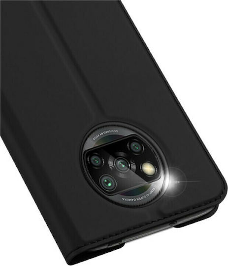Dux Ducis Skin Pro Book Synthetic Leather Black (Poco X3 NFC / X3 Pro)