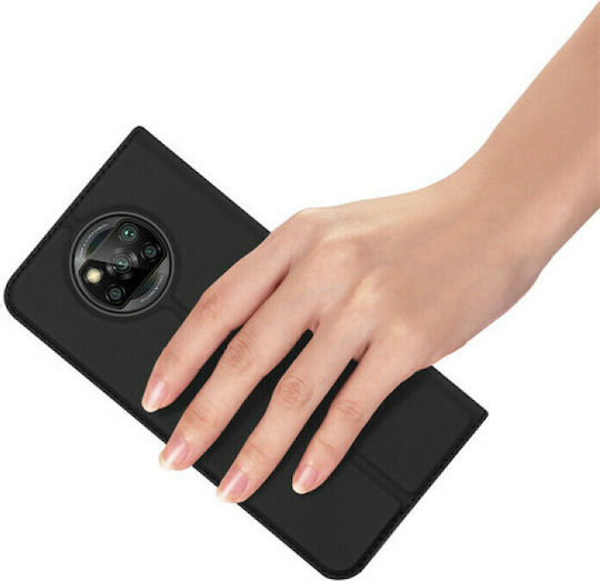 Dux Ducis Skin Pro Book Synthetic Leather Black (Poco X3 NFC / X3 Pro)