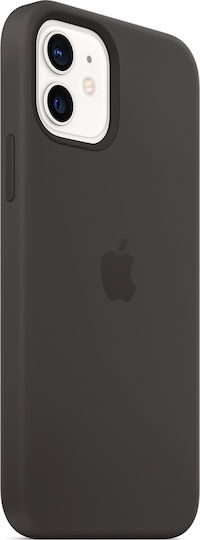 Apple Umschlag Rückseite Silikon Schwarz (iPhone 12 mini)