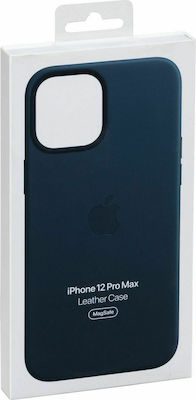 Apple Leather Case with MagSafe Leather Back Cover Blue (iPhone 12 Pro Max)