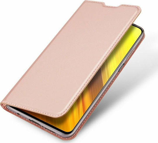 Dux Ducis Skin Pro Book Synthetic Leather Rose Gold (Poco X3 NFC / X3 Pro)