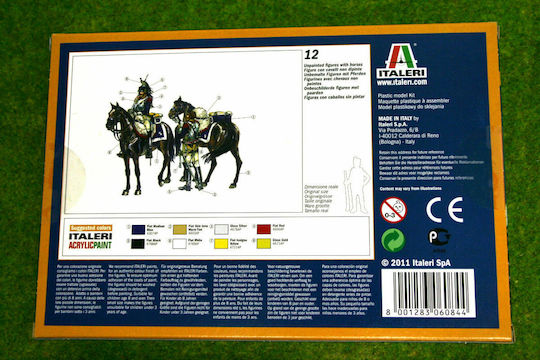 Italeri Μινιατούρες Μοντελισμού French Cuirassiers σε Κλίμακα 1:72