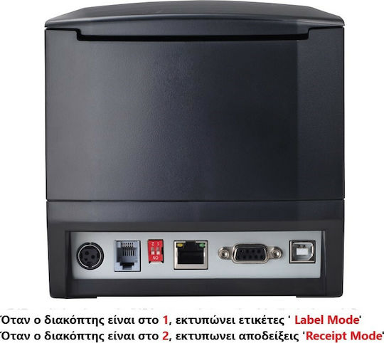 ICS XP-365B Εκτυπωτής Ετικετών Απευθείας Μεταφοράς USB, Ethernet 203 dpi