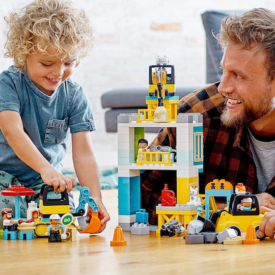 LEGO Duplo Кула Кран и Конструкция за 2+ Години 105 Бройки