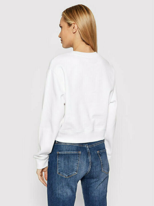 Guess Women's Cropped Sweatshirt White