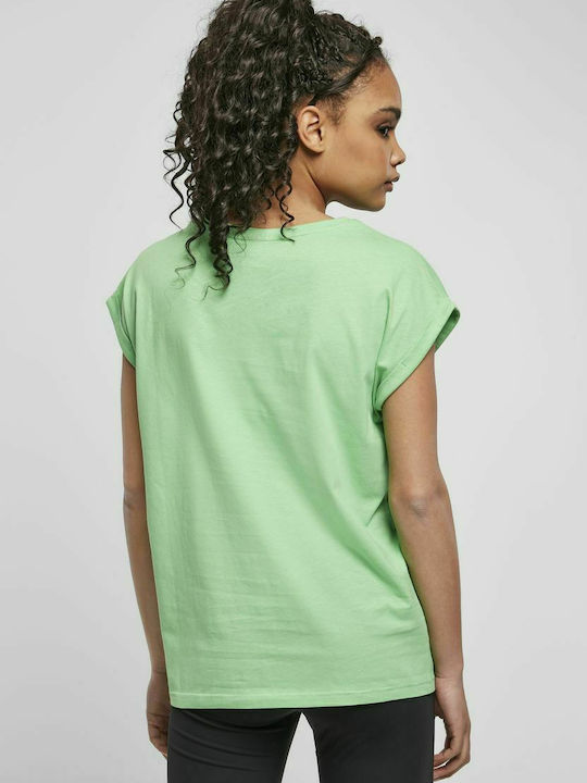 Urban Classics Γυναικείο T-shirt Ghostgreen