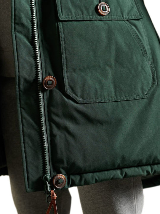 Rookie Lungă Jachetă de femei tip parka Emerald Green