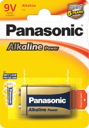 Panasonic Alkaline Power Μπαταρία 9V 1τμχ