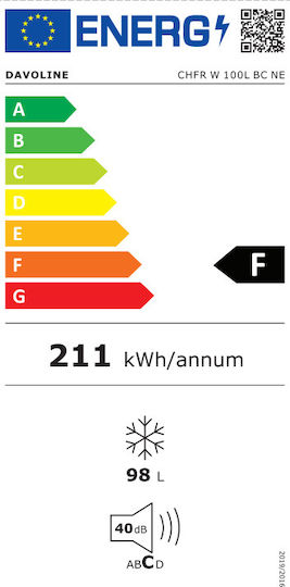 Davoline CHFR W 100 L BC ΝΕ Καταψύκτης Μπαούλο 98lt