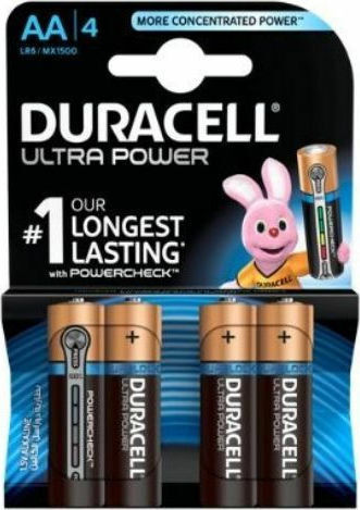 Duracell Ultra Power Αλκαλικές Μπαταρίες AA 1.5V 4τμχ