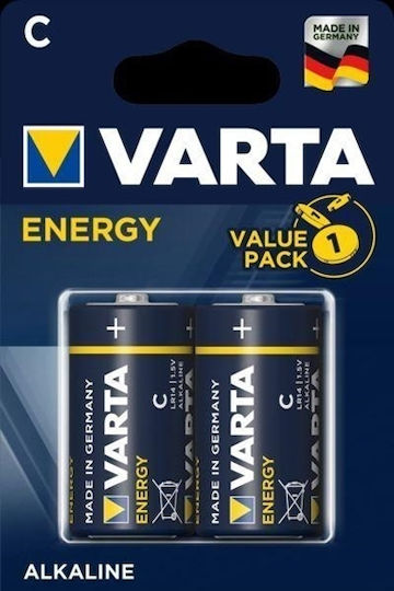 Varta Energy Alkaline Batterien C 1.5V 2Stück