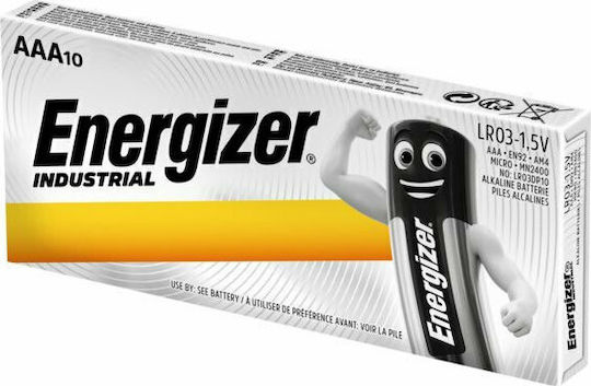 Energizer Industrial Αλκαλικές Μπαταρίες AAA 1.5V 10τμχ