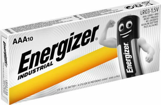 Energizer Industrial Αλκαλικές Μπαταρίες AAA 1.5V 10τμχ